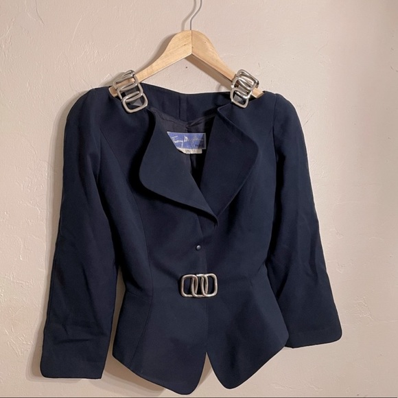 Thierry Mugler Jackets & Blazers - Vintage Thierry Mugler Paris Cut Out Peplum Blazer